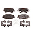 KIT-072924-3375 2-Wheel Set Rear Brake Disc and Pad Kit, Cross-drilled and Slotted 5 Lugs 262 mm Ceramic, Includes (2) Brake Disc and (1) Brake Pad Set