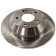 KIT-072924-3388 2-Wheel Set Rear Brake Disc and Pad Kit, Plain Surface 5 Lugs 302.01 mm Ceramic, Includes (1) Brake Pad Set and (2) Brake Disc