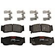 KIT-072924-3392 2-Wheel Set Rear Brake Disc and Pad Kit, Plain Surface 5 Lugs 314.96 mm Ceramic, Includes (1) Brake Pad Set and (2) Brake Disc