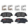 KIT-072924-3400 2-Wheel Set Rear Brake Disc and Pad Kit, Plain Surface 5 Lugs 283.97 mm Semi-metallic, Includes (1) Brake Pad Set and (2) Brake Disc