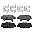 KIT-072924-3403 2-Wheel Set Rear Brake Disc and Pad Kit, Plain Surface 5 Lugs 261.87 mm Ceramic, Includes (2) Brake Disc and (1) Brake Pad Set