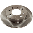 KIT-072924-3409 2-Wheel Set Rear Brake Disc and Pad Kit, Plain Surface 4 Lugs 257.81 mm Semi-metallic, Includes (1) Brake Pad Set and (2) Brake Disc