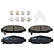 KIT-072924-3491 2-Wheel Set Rear Brake Disc and Pad Kit, Plain Surface 5 Lugs 306.58 mm Ceramic, Includes (1) Brake Pad Set and (2) Brake Disc