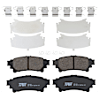 KIT-072924-3504 2-Wheel Set Rear Brake Disc and Pad Kit, Plain Surface 5 Lugs 310.13 mm Ceramic, Includes (2) Brake Disc and (1) Brake Pad Set
