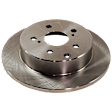 2008 Toyota RAV4 - 4-Piece Kit Rear Brake Disc and Pad Kit, Plain Surface, 5 Lugs, Ceramic, 3.5L 6Cyl,  Includes (2) Brake Disc and (1) Brake Pad Set