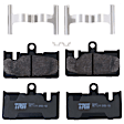 KIT-072924-3536 2-Wheel Set Rear Brake Disc and Pad Kit, Plain Surface 5 Lugs 309.88 mm Semi-metallic, Includes (1) Brake Pad Set and (2) Brake Disc