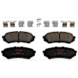 KIT-072924-3546 2-Wheel Set Rear Brake Disc and Pad Kit, Plain Surface 5 Lugs 329.44 mm Semi-metallic, Includes (1) Brake Pad Set and (2) Brake Disc
