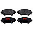 2014 Mazda 3 - 2-Wheel Set Rear Brake Disc and Pad Kit, Cross-drilled and Slotted, 5 Lugs, 265 mm, Semi-metallic, 2.5L 4Cyl, Includes (2) Disc and (1) Pad Set