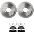 KIT-072924-3646 2-Wheel Set Brake Disc and Pad Kit, Plain Surface 5 Lugs 285.75 mm Ceramic, Includes (2) Brake Disc and (1) Brake Pad Set