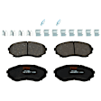 KIT-072924-3682 2-Wheel Set Front Brake Disc and Pad Kit, Plain Surface 5 Lugs 273.81 mm Semi-metallic, Includes (2) Brake Disc and (1) Brake Pad Set