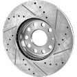KIT-072924-3764 2-Wheel Set Front Brake Disc and Pad Kit, Cross-drilled and Slotted 5 Lugs 288.04 mm Semi-metallic, Includes (1) Brake Pad Set and (2) Brake Disc