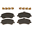 KIT-072924-3879 2-Wheel Set Front Brake Disc and Pad Kit, Plain Surface 5 Lugs 329.95 mm Ceramic, Includes (2) Brake Disc and (1) Brake Pad Set