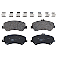 KIT-072924-3880 2-Wheel Set Front Brake Disc and Pad Kit, Plain Surface 5 Lugs 329.95 mm Semi-metallic, Includes (2) Brake Disc and (1) Brake Pad Set