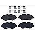 KIT-072924-3884 2-Wheel Set Front Brake Disc and Pad Kit, Plain Surface 5 Lugs 299.97 mm Semi-metallic, Includes (1) Brake Pad Set and (2) Brake Disc