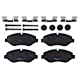 KIT-072924-3885 2-Wheel Set Front Brake Disc and Pad Kit, Plain Surface 5 Lugs 299.97 mm Semi-metallic, Includes (1) Brake Pad Set and (2) Brake Disc