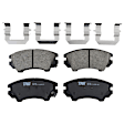 KIT-072924-393 2-Wheel Set Front Brake Disc and Pad Kit, Plain Surface 5 Lugs 344.93 mm Ceramic, Includes (1) Brake Pad Set and (2) Brake Disc
