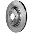 KIT-072924-4013 2-Wheel Set Front Brake Disc and Pad Kit, Plain Surface 4 Lugs 315.98 mm Ceramic, Includes (2) Brake Disc and (1) Brake Pad Set