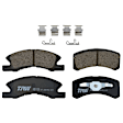KIT-072924-4157 2-Wheel Set Front Brake Disc and Pad Kit, Plain Surface 4 Lugs 251 mm Ceramic, Includes (1) Brake Pad Set and (2) Brake Disc