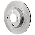 KIT-072924-4158 2-Wheel Set Front Brake Disc and Pad Kit, Plain Surface 4 Lugs 251 mm Ceramic, Includes (1) Brake Pad Set and (2) Brake Disc