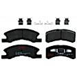 KIT-072924-4158 2-Wheel Set Front Brake Disc and Pad Kit, Plain Surface 4 Lugs 251 mm Ceramic, Includes (1) Brake Pad Set and (2) Brake Disc