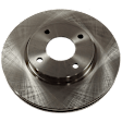 2008 Nissan Sentra - 2-Wheel Set Front Brake Disc and Pad Kit, Plain Surface, 4 Lugs, 279.91 mm, Ceramic, 2.0L 4Cyl, Includes (2) Disc and (1) Pad Set