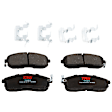 2007 Nissan Sentra - 2-Wheel Set Front Brake Disc and Pad Kit, Plain Surface, 4 Lugs, 279.91 mm, Ceramic, 2.0L 4Cyl, Includes (2) Disc and (1) Pad Set