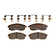 KIT-072924-4203 2-Wheel Set Front Brake Disc and Pad Kit, Plain Surface 4 Lugs 279.91 mm Semi-metallic, Includes (2) Brake Disc and (1) Brake Pad Set