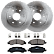 2008 GMC Sierra 1500 - 2-Wheel Set Front Brake Disc and Pad Kit, Plain Surface, 6 Lugs, 329.95 mm, Ceramic, 4.3L 6Cyl, Includes (2) Brake Disc and (1) Brake Pad Set