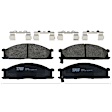 KIT-072924-4217 2-Wheel Set Front Brake Disc and Pad Kit, Plain Surface 6 Lugs 249.94 mm Semi-metallic RWD, Includes (1) Brake Pad Set and (2) Brake Disc
