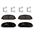 KIT-072924-4314 2-Wheel Set Front Brake Disc and Pad Kit, Plain Surface 5 Lugs 297.94 mm Ceramic, Includes (2) Brake Disc and (1) Brake Pad Set