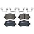 KIT-072924-435 2-Wheel Set Front Brake Disc and Pad Kit, Plain Surface 5 Lugs 276.2 mm Ceramic, Includes (1) Brake Pad Set and (2) Brake Disc