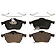KIT-072924-4423 Front Brake Disc and Pad Kit, Plain Surface 5 Lugs Semi-metallic