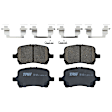 KIT-072924-442 2-Wheel Set Front Brake Disc and Pad Kit, Plain Surface 5 Lugs 295.91 mm Ceramic, Includes (1) Brake Pad Set and (2) Brake Disc