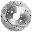2006 Scion xA - 4-Piece Kit Front Brake Disc and Pad Kit, Cross-drilled and Slotted, 4 Lugs, Ceramic, 1.5L 4Cyl,  Includes (2) Brake Disc and (1) Brake Pad Set