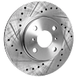 2006 Scion xA - 4-Piece Kit Front Brake Disc and Pad Kit, Cross-drilled and Slotted, 4 Lugs, Ceramic, 1.5L 4Cyl,  Includes (2) Brake Disc and (1) Brake Pad Set