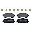 KIT-072924-4514 2-Wheel Set Front Brake Disc and Pad Kit, Cross-drilled and Slotted 5 Lugs 276.86 mm Ceramic, Includes (1) Brake Pad Set and (2) Brake Disc