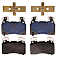KIT-072924-4568 2-Wheel Set Front Brake Disc and Pad Kit, Plain Surface 5 Lugs 355 mm Semi-metallic, Includes (1) Brake Pad Set and (2) Brake Disc