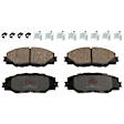 2006 Toyota RAV4 - 2-Wheel Set Front Brake Disc and Pad Kit, Cross-drilled and Slotted, 5 Lugs, 275.08 mm, Ceramic, For Models Without 3rd Row Seat, 2.4L 4Cyl,  Includes (2) Disc and (1) Pad Set