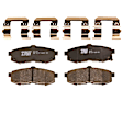 KIT-072924-4734 2-Wheel Set Brake Disc and Pad Kit, Plain Surface 5 Lugs 285.75 mm Semi-metallic, Includes (2) Brake Disc and (1) Brake Pad Set