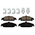 KIT-072924-474 2-Wheel Set Front Brake Disc and Pad Kit, Cross-drilled and Slotted 5 Lugs 277.88 mm Ceramic, Includes (2) Brake Disc and (1) Brake Pad Set