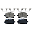 KIT-072924-475 2-Wheel Set Front Brake Disc and Pad Kit, Plain Surface 5 Lugs 295.91 mm Ceramic, Includes (1) Brake Pad Set and (2) Brake Disc