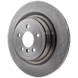 KIT-072924-4865 Rear Brake Disc and Pad Kit, Plain Surface 5 Lugs Semi-metallic