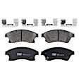 KIT-072924-487 2-Wheel Set Front Brake Disc and Pad Kit, Plain Surface 5 Lugs 276 mm Semi-metallic, Includes (1) Brake Pad Set and (2) Brake Disc