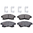 KIT-072924-488 2-Wheel Set Front Brake Disc and Pad Kit, Plain Surface 5 Lugs 276 mm Semi-metallic, Includes (1) Brake Pad Set and (2) Brake Disc