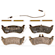 KIT-072924-4892 2-Wheel Set Rear Brake Disc and Pad Kit, Plain Surface 5 Lugs 284.99 mm Semi-metallic, Includes (2) Disc and (1) Pad Set