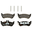 KIT-072924-4893 2-Wheel Set Rear Brake Disc and Pad Kit, Plain Surface 5 Lugs 284.99 mm Semi-metallic, Includes (2) Disc and (1) Pad Set
