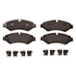 KIT-072924-4940 2-Wheel Set Rear Brake Disc and Pad Kit, Plain Surface 6 Lugs 303.28 mm Semi-metallic, Includes (2) Brake Disc and (1) Brake Pad Set