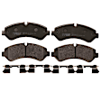 KIT-072924-4941 2-Wheel Set Rear Brake Disc and Pad Kit, Plain Surface 6 Lugs 303.28 mm Semi-metallic, Includes (2) Brake Disc and (1) Brake Pad Set