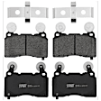 KIT-072924-497 2-Wheel Set Brake Disc and Pad Kit, Plain Surface 5 Lugs 355.35 mm Ceramic, Includes (2) Brake Disc and (1) Brake Pad Set