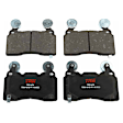 KIT-072924-498 2-Wheel Set Brake Disc and Pad Kit, Plain Surface 5 Lugs 355.35 mm Ceramic, Includes (2) Brake Disc and (1) Brake Pad Set